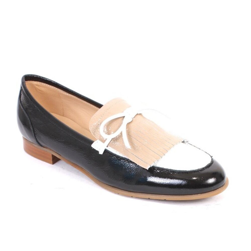 Luca Grossi 728a Multicolor Leather Classic Penny loafer Flat Shoe